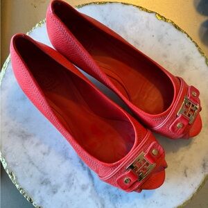 Tory Burch Women's Vibrant Red Flats